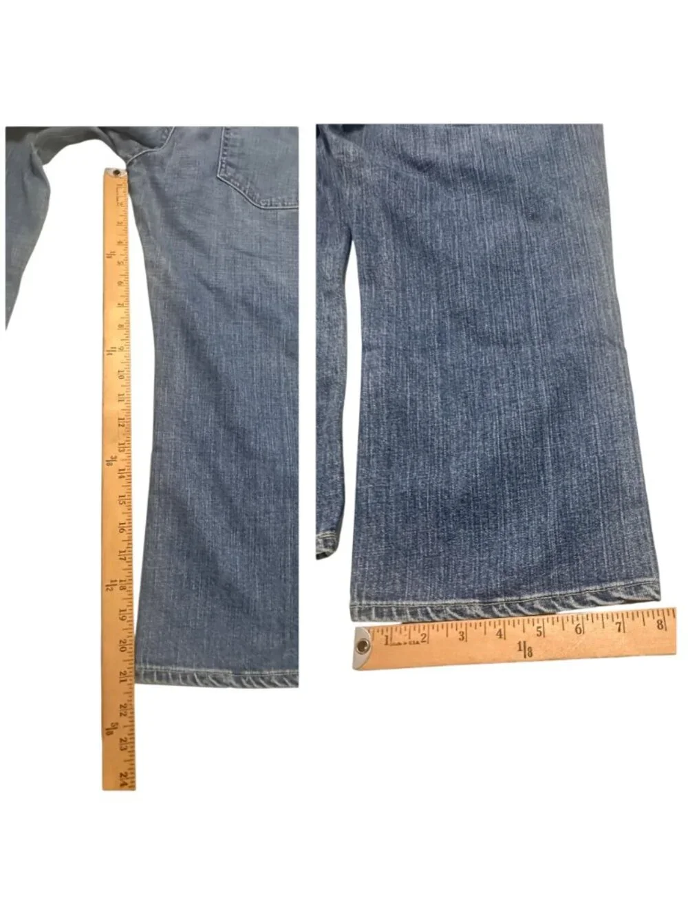 Vintage J. Crew Hip Slung Cropped Jeans Size 31 Made in USA Spring 2006 Y2K